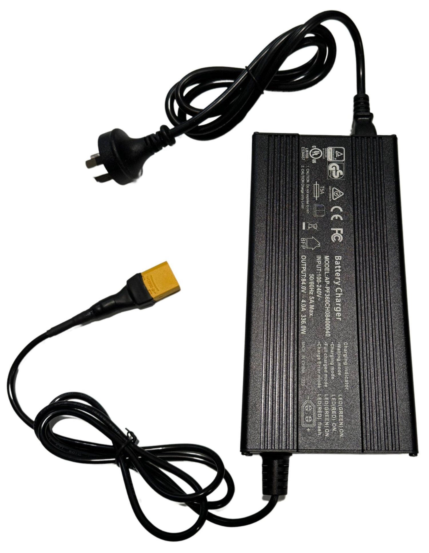 72V 3A Fast eBike Battery Smart Charger CPXT72 - 3A - Cap Rouge