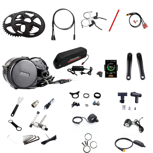 Bafang 48V 750W BBS02B Bafang Mid Drive eBike Conversion Kit 68-73mm With Samsung Battery - Cap Rouge