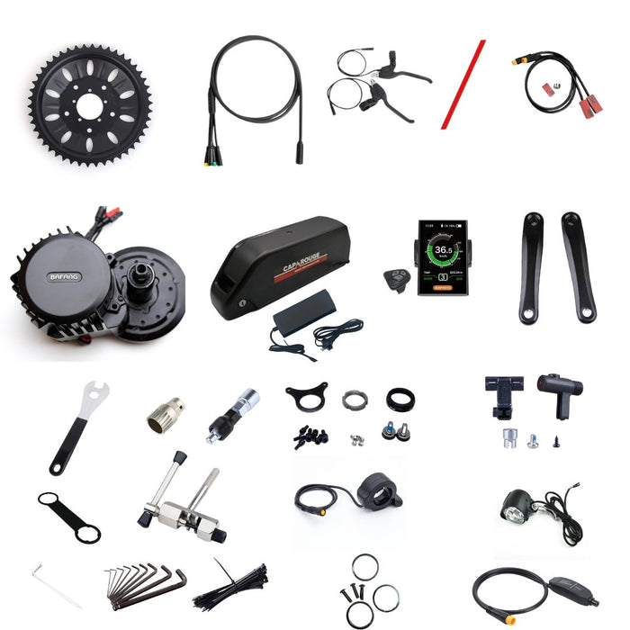 Bafang 52V 1000W BBSHD Bafang Mid Drive eBike Conversion Kit 68-73mm With Samsung Battery