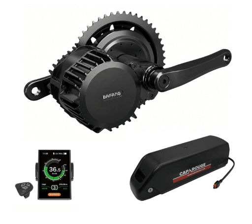 Bafang 52V 1000W BBSHD Bafang Mid Drive eBike Conversion Kit 68-73mm With Samsung Battery - Cap Rouge