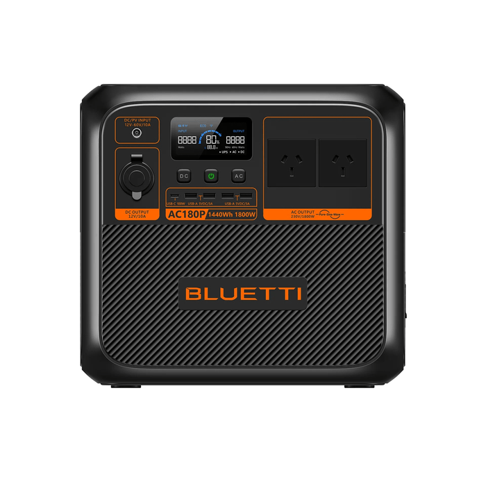 BLUETTI AC180P Solar Portable Power Station | 1,800W 1440Wh - Cap Rouge