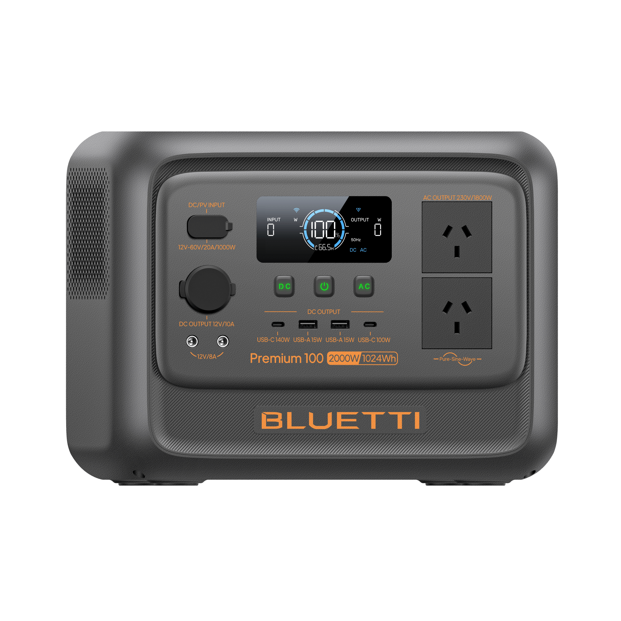 BLUETTI Premium Elite 100 V2 Portable Power Station | 2,000W 1,024Wh - Cap Rouge