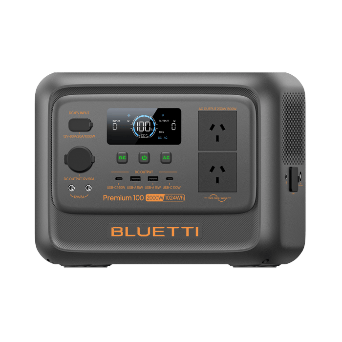 BLUETTI Premium Elite 100 V2 Portable Power Station | 2,000W 1,024Wh - Cap Rouge