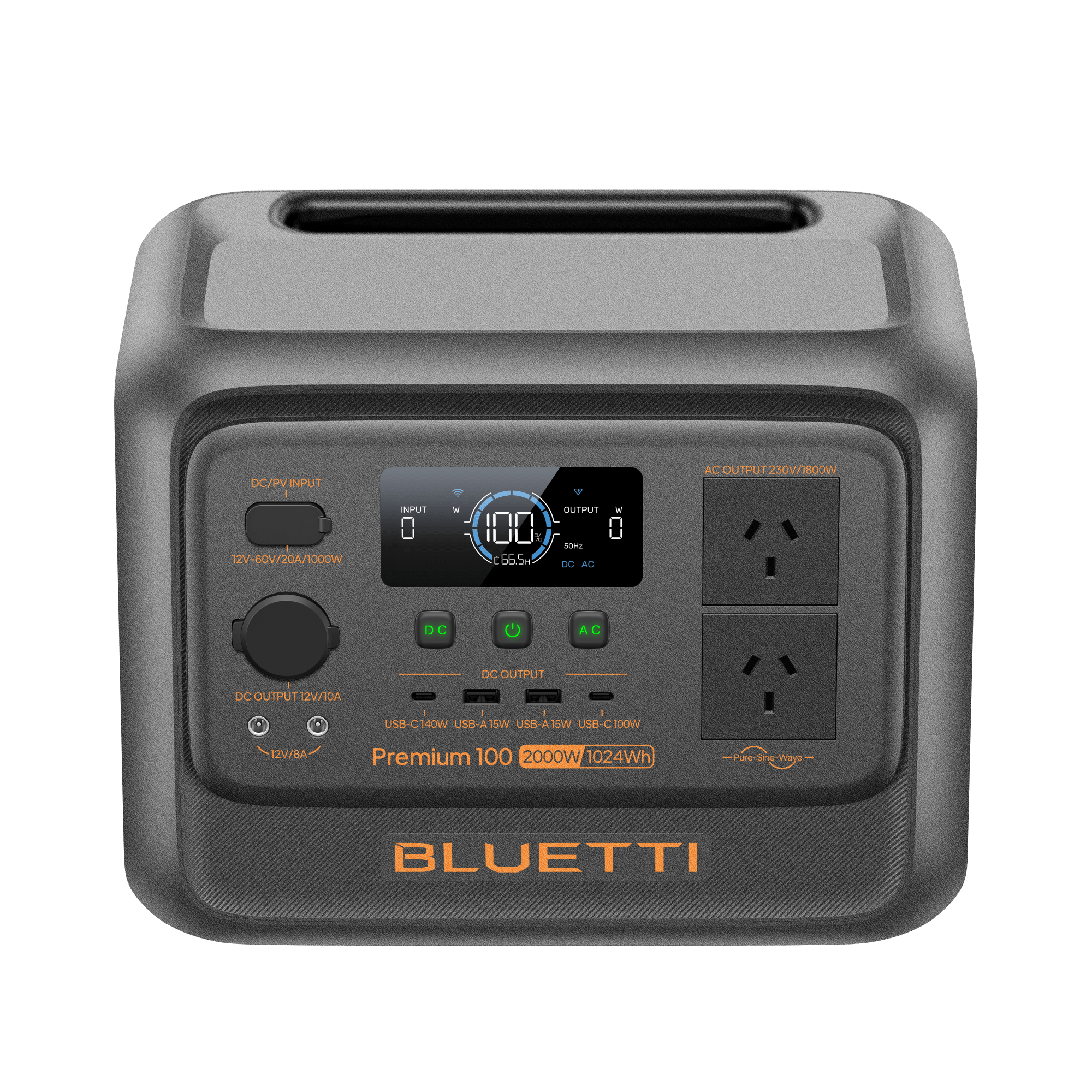 BLUETTI Premium Elite 100 V2 Portable Power Station | 2,000W 1,024Wh - Cap Rouge