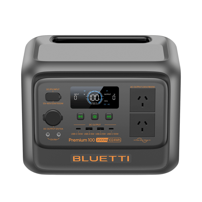 BLUETTI Premium Elite 100 V2 Portable Power Station | 2,000W 1,024Wh - Cap Rouge