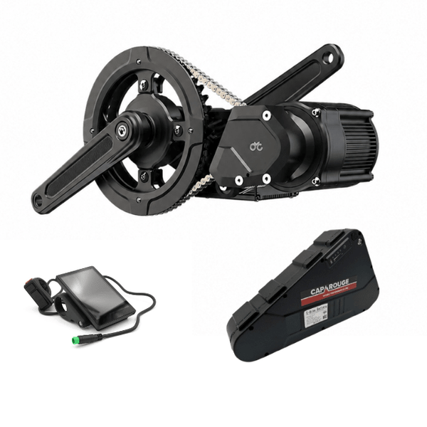 electric bicycle mid drive conversion kit CYC X1 Pro Gen 4 Mid Drive eBike Conversion Kit With 72V 20Ah Battery — Cap  Rouge