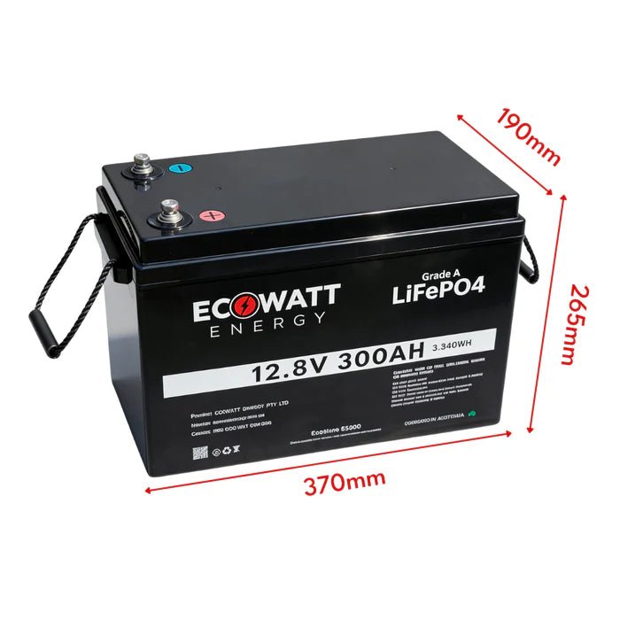 EcoStore 300Ah 12V LiFePO4 Battery - Cap Rouge
