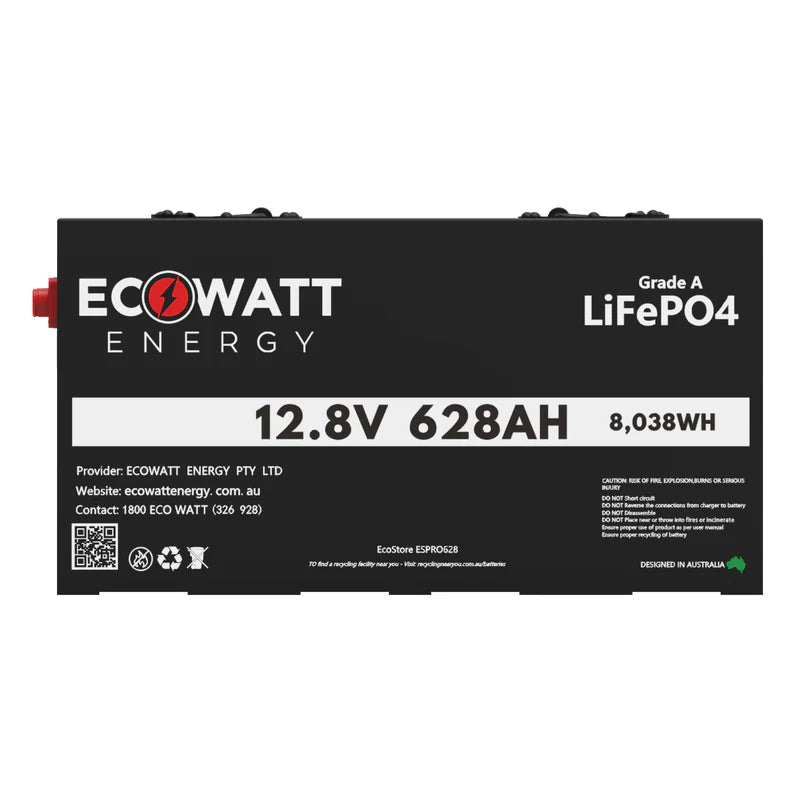 EcoStore PRO 628Ah 12V LiFePO4 Battery - Cap Rouge