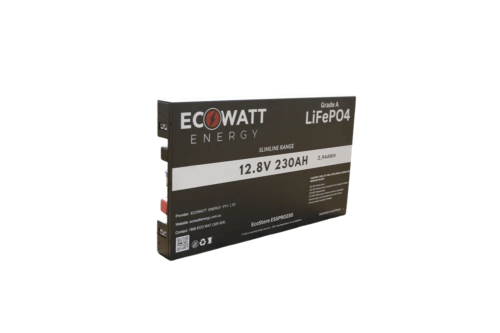 EcoStore Slimline PRO 230Ah 12V LiFePO4 Battery - Cap Rouge