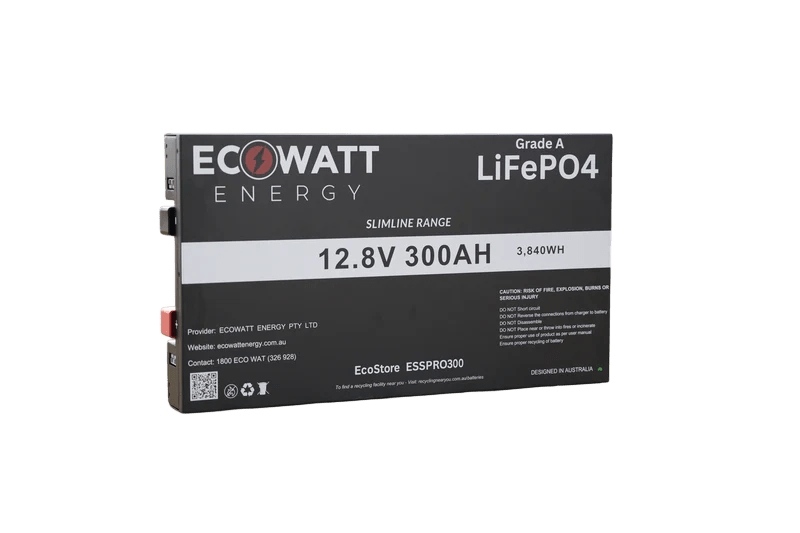 EcoStore Slimline PRO 300Ah 12V LiFePO4 Battery - Cap Rouge