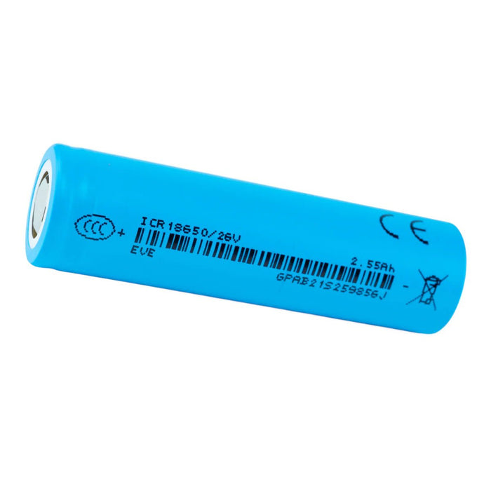 EVE 26V 18650 2550mAh 7.5A Battery - Cap Rouge