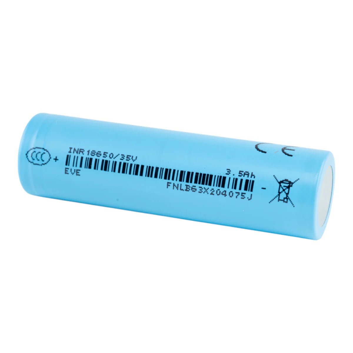 EVE 35V 18650 3500mAh 10A Battery - Cap Rouge