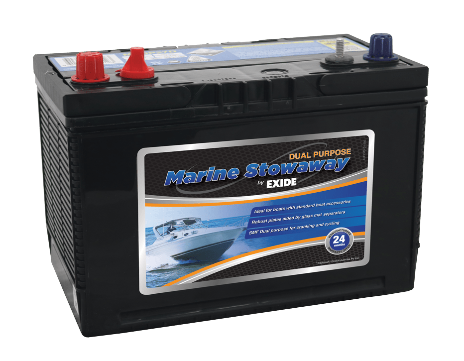 Exide Batteries Stowaway MSDP27D Marine Battery - Cap Rouge