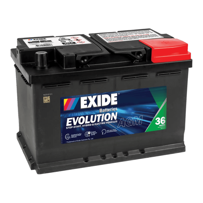 Exide SSAGM - 66EU AGM 760CCA 70AH AGMLN3 - Cap Rouge