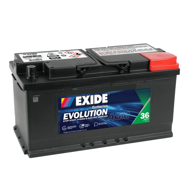 Exide SSAGM - 88EU AGM 850CCA 92AH LN5AGM - Cap Rouge