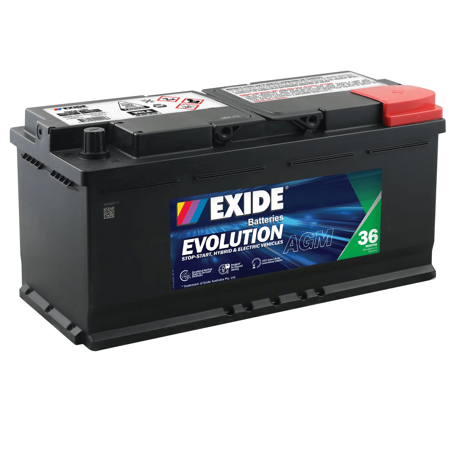 Exide SSAGM - 95EU AGM 950CCA 105AH - Cap Rouge