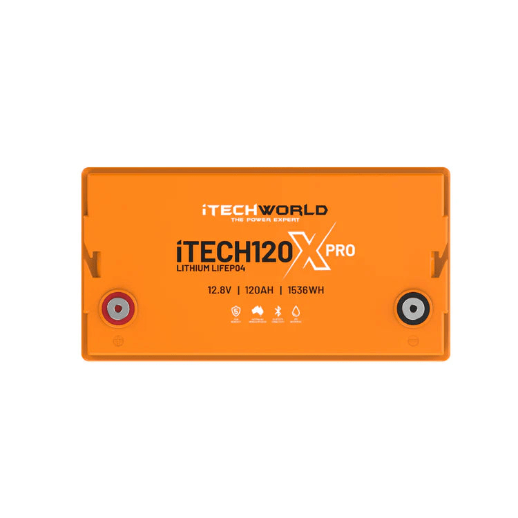 iTechWorld iTECH120X PRO Deep Cycle Lithium Battery with Bluetooth LiFePO4 120Ah - Cap Rouge