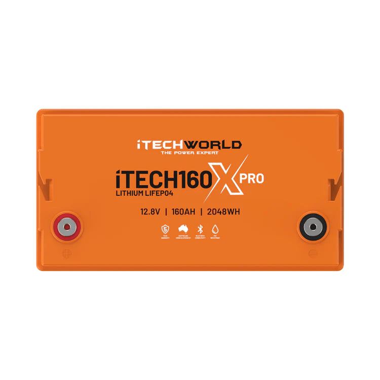 iTechWorld iTECH160X PRO Deep Cycle Lithium Battery with Bluetooth LiFePO4 160Ah - Cap Rouge