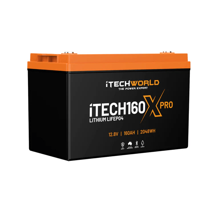 iTechWorld iTECH160X PRO Deep Cycle Lithium Battery with Bluetooth LiFePO4 160Ah - Cap Rouge