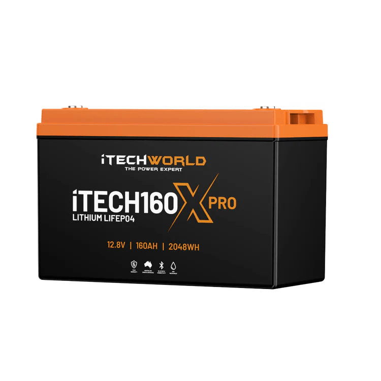 iTechWorld iTECH160X PRO Deep Cycle Lithium Battery with Bluetooth LiFePO4 160Ah - Cap Rouge