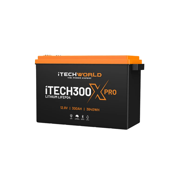 iTechWorld iTECH300X PRO Deep Cycle Lithium Battery with Bluetooth LiFePO4 300Ah - Cap Rouge
