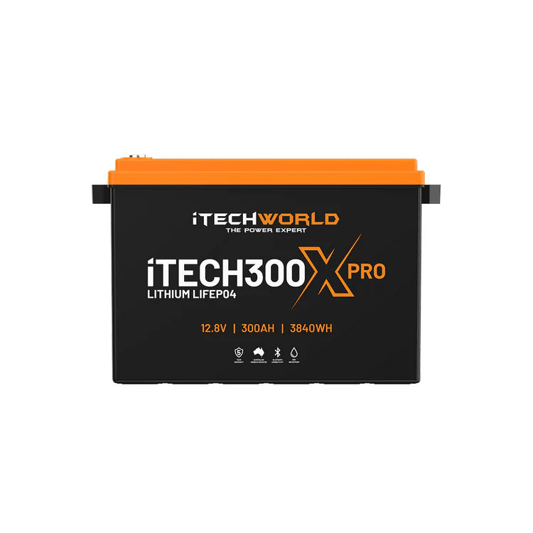 iTechWorld iTECH300X PRO Deep Cycle Lithium Battery with Bluetooth LiFePO4 300Ah - Cap Rouge