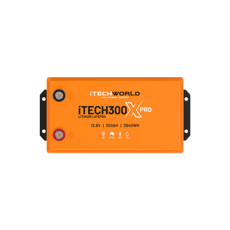iTechWorld iTECH300X PRO Deep Cycle Lithium Battery with Bluetooth LiFePO4 300Ah - Cap Rouge