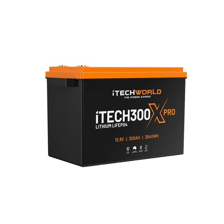 iTechWorld iTECH300X PRO Deep Cycle Lithium Battery with Bluetooth LiFePO4 300Ah - Cap Rouge