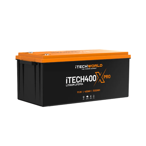 iTechWorld iTECH400X PRO Deep Cycle Lithium Battery with Bluetooth LiFePO4 400Ah - Cap Rouge