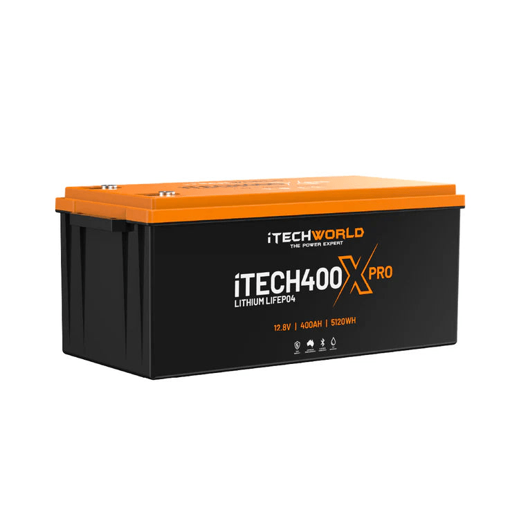 iTechWorld iTECH400X PRO Deep Cycle Lithium Battery with Bluetooth LiFePO4 400Ah - Cap Rouge