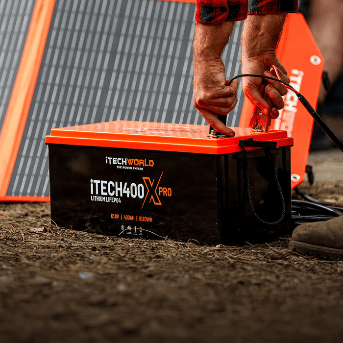 iTechWorld iTECH400X PRO Deep Cycle Lithium Battery with Bluetooth LiFePO4 400Ah - Cap Rouge