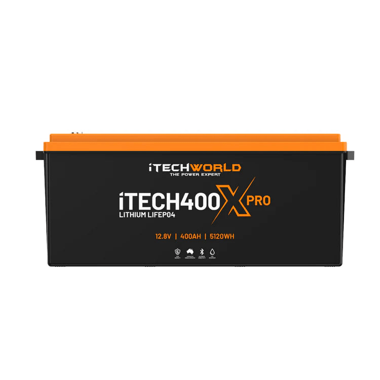 iTechWorld iTECH400X PRO Deep Cycle Lithium Battery with Bluetooth LiFePO4 400Ah - Cap Rouge