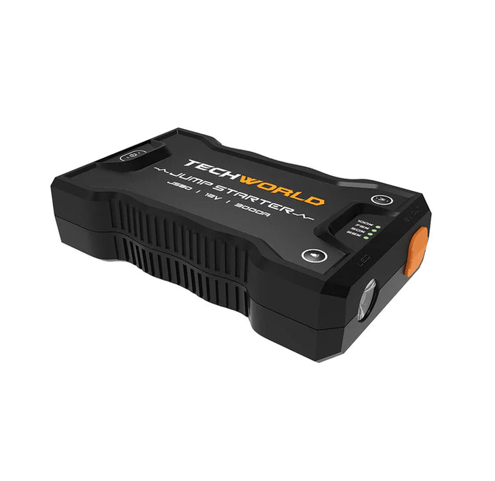 iTechWorld JS80 Lithium Jump Starter and Backup Power Bank with Heavy - Duty Case 3000A - Cap Rouge