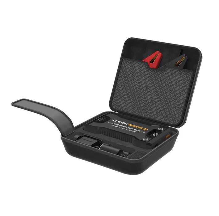 iTechWorld JS80 Lithium Jump Starter and Backup Power Bank with Heavy - Duty Case 3000A - Cap Rouge
