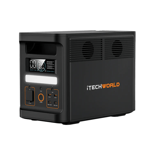 iTechWorld PS1800 PRO Portable Lithium Power Station | 1800W 1536Wh - Cap Rouge