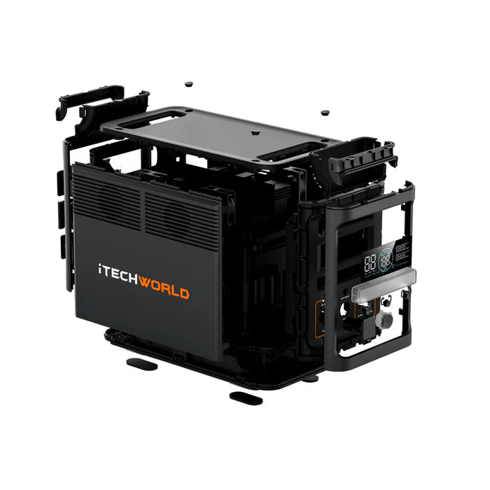 iTechWorld PS1800 PRO Portable Lithium Power Station | 1800W 1536Wh - Cap Rouge