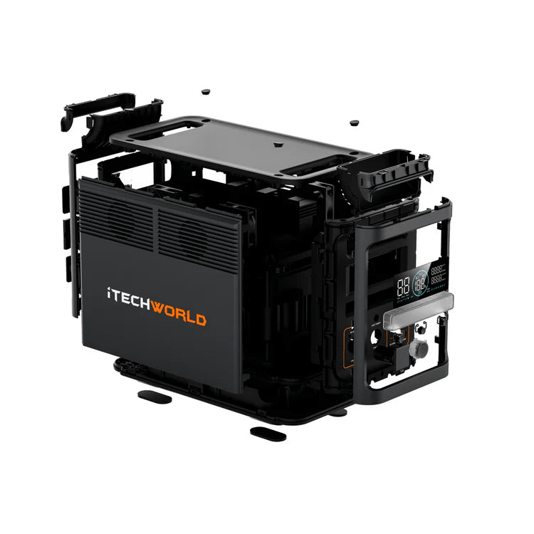 iTechWorld PS1800 PRO Portable Lithium Power Station | 1800W 1536Wh - Cap Rouge