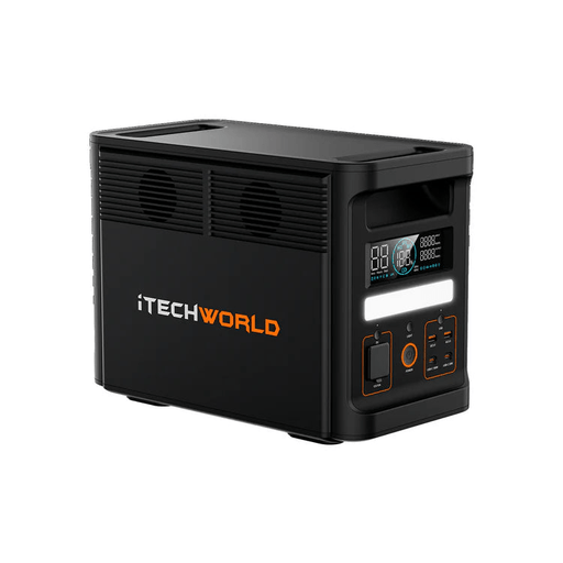 iTechWorld PS1800 PRO Portable Lithium Power Station | 1800W 1536Wh - Cap Rouge