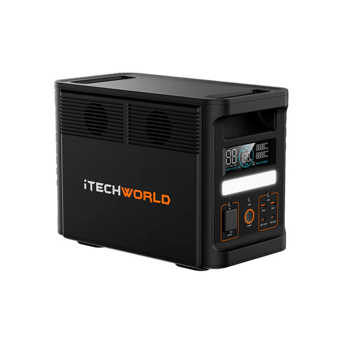 iTechWorld PS1800 PRO Portable Lithium Power Station | 1800W 1536Wh - Cap Rouge