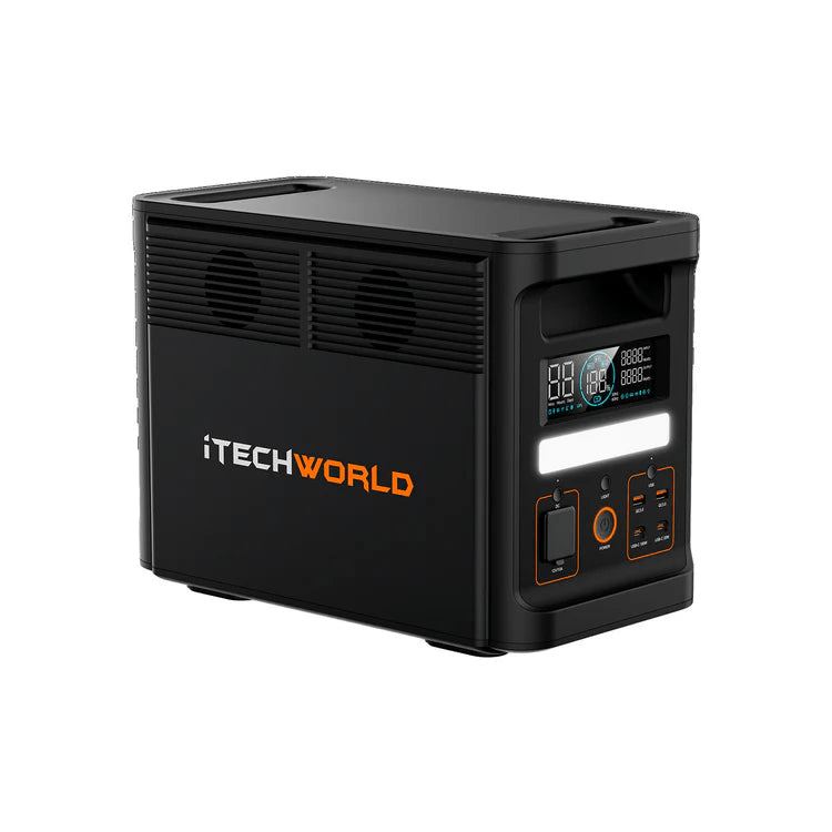 iTechWorld PS1800 PRO Portable Lithium Power Station | 1800W 1536Wh - Cap Rouge