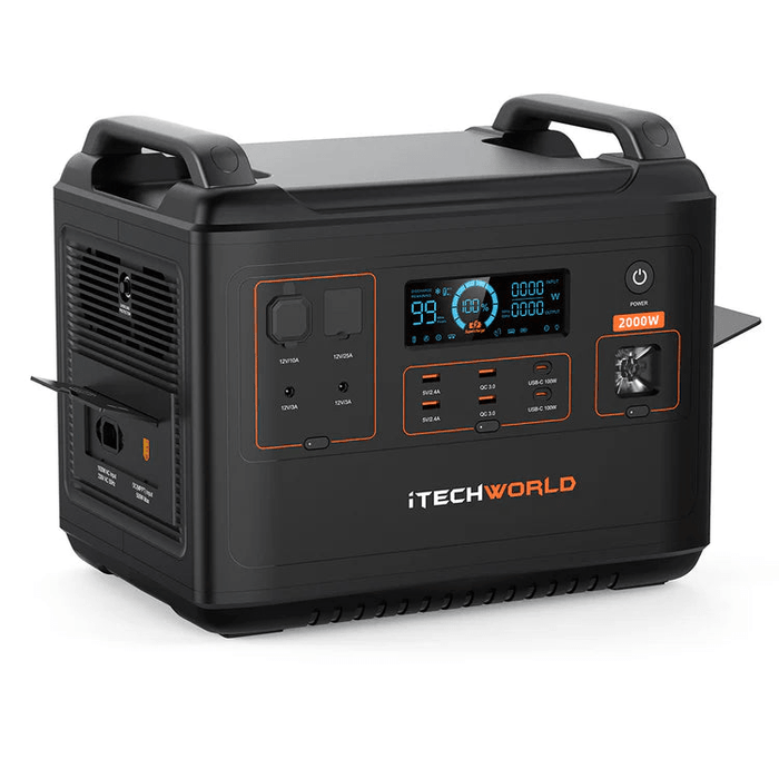 iTechWorld PS2000 Portable Lithium Power Station | 2000W 2048Wh - Cap Rouge