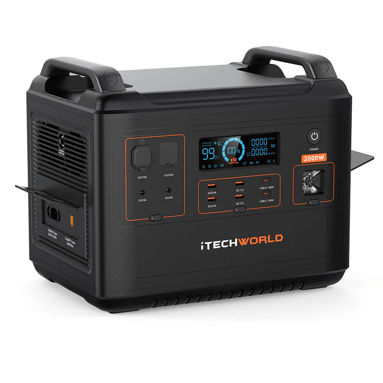iTechWorld PS2000 Portable Lithium Power Station | 2000W 2048Wh - Cap Rouge