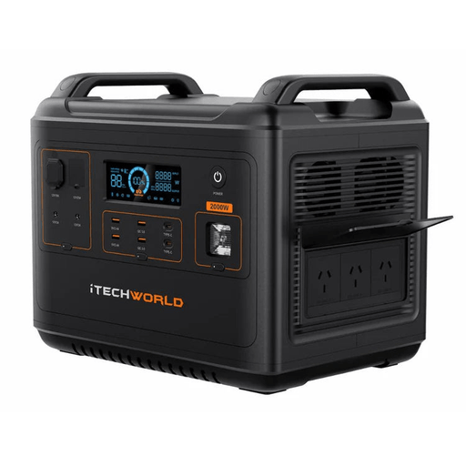 iTechWorld PS2000 Portable Lithium Power Station | 2000W 2048Wh - Cap Rouge