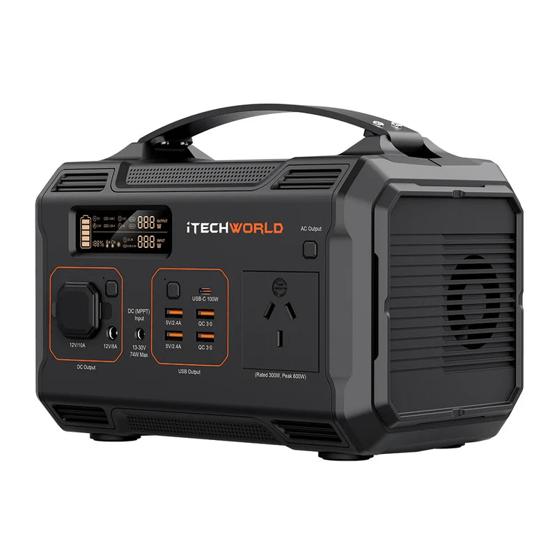 iTechWorld PS300 Portable Lithium Power Station | 300W 275.2Wh - Cap Rouge