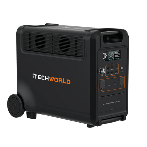 iTechWorld PS3600 PRO Portable Lithium Power Station | 3600W 3840Wh - Cap Rouge