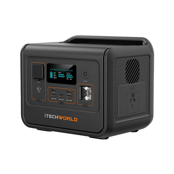 iTechWorld PS800 Portable Lithium Power Station | 800W 512Wh - Cap Rouge