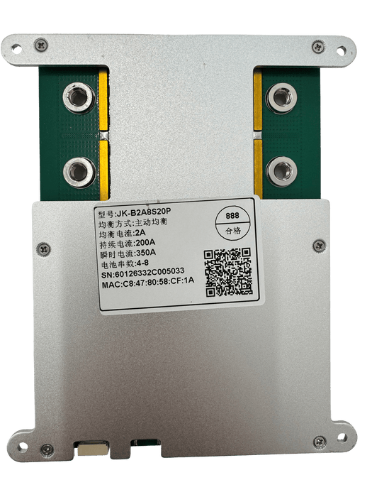 JK BMS 4S to 8S 200A (350A Peak) Smart LiFePO4 BMS with 2A Active Balancer - Cap Rouge