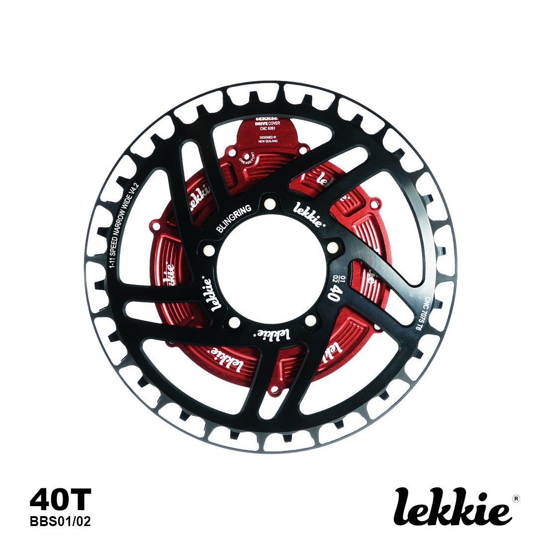 Lekkie Bling Ring 40T BBS 01/02 Package - Cap Rouge