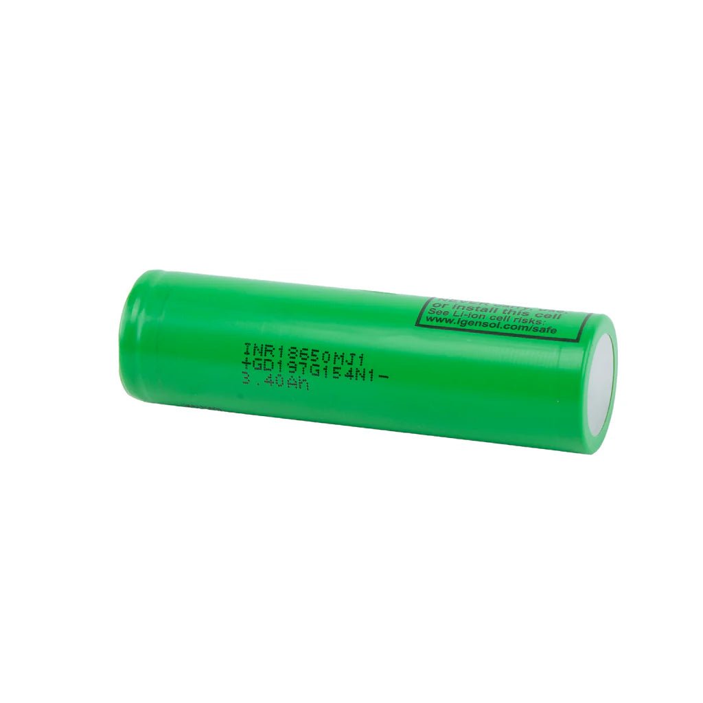 LG MJ1 18650 3500mAh 10A Battery - Cap Rouge