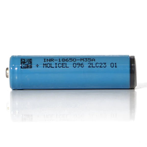 Molicel M35A 18650 3500mAh 10A - Protected Button Top Battery — Cap Rouge